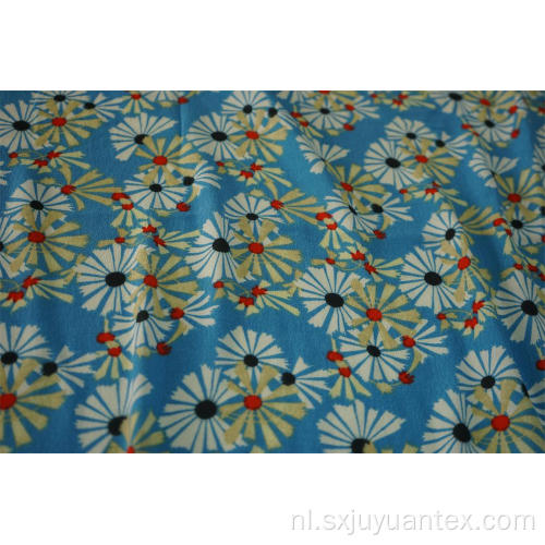 Viscose crêpe mode chrysant print stof